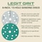 Legit Grit 6 inch Sand paper Disc, 15-Hole, 60 Grit, 150PK LG6-1560-150 - alternate 7
